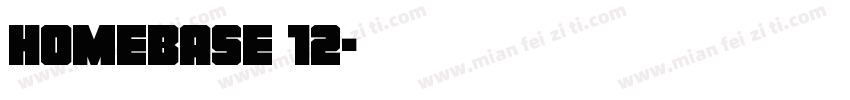 homebase 12字体转换